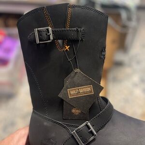 Harley-Davidson Black Leather Riding Boots